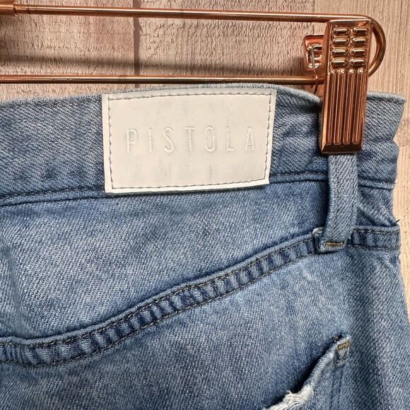 PISTOLA Bobbie mid rise loose straight leg with crossover - Picture 14 of 15